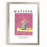 Abstract art print featuring swirling blue and gold patterns on canvas, suitable for dining room or bedroom decor.