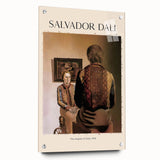 Large abstract wall art in vibrant orange and blue tones on canvas, suitable for dining room or bedroom decor.