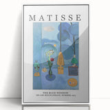 Large art print featuring a mid-century modernist style with abstract geometric shapes in muted earth tones.