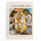 Large black and white abstract print on canvas, ideal for kitchen wall art.