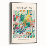 Vintage poster art featuring a colorful abstract design on a black background, ideal for extra large living room wall art.