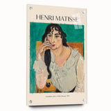 Large abstract wall art in vibrant blue and gold tones on canvas, suitable for bedroom or dining room decor.