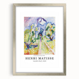 Abstract art print featuring swirling blue and white patterns on canvas, suitable for dining room or bedroom decor.