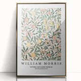 Large art print featuring mid-century modernist geometric shapes in muted tones on canvas, suitable for nursery wall art.