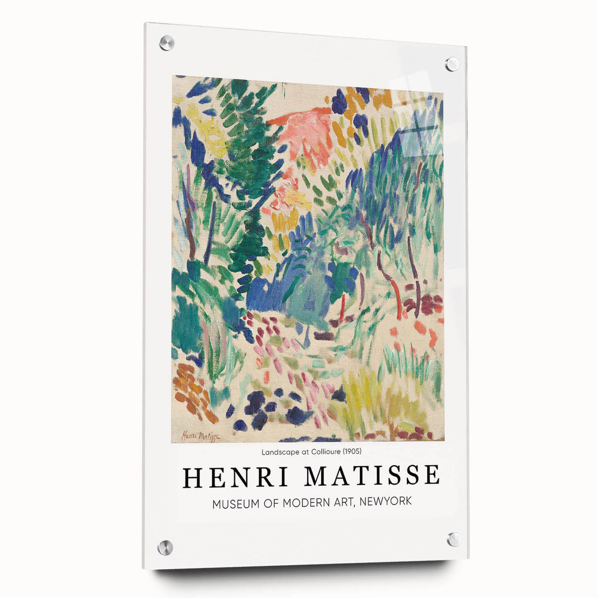 Large abstract wall art in vibrant blue and gold hues on canvas, suitable for bedroom or dining room decor.