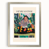 Abstract art print featuring swirling blue and white patterns on canvas, suitable for dining room or bedroom decor.