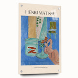 Large abstract wall art on canvas featuring swirling blue and gray tones, ideal for modern bedroom or dining room decor.