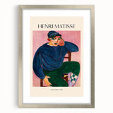 Abstract art print featuring swirling blue and gray tones on a canvas, suitable for bedroom or dining room decor.