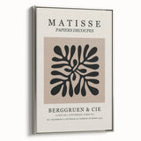 Vintage poster art featuring a large, colorful abstract design on a black background, ideal for living room decor.