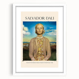 Abstract art print featuring swirls of blue and white, on canvas, suitable for modern dining room decor.