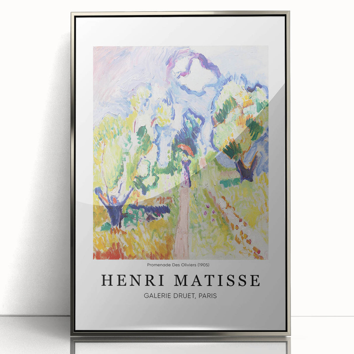 Art deco poster featuring a geometric pattern in pastel shades on canvas, ideal for nursery wall art.
