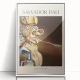 Art deco poster featuring geometric patterns in gold and black on canvas.