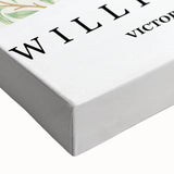 Large art depicting a black and white landscape painting on canvas, ideal for bedroom wall decor.