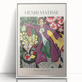 Mid-century modernist art print in muted earth tones on canvas, ideal for modern nursery wall decor.