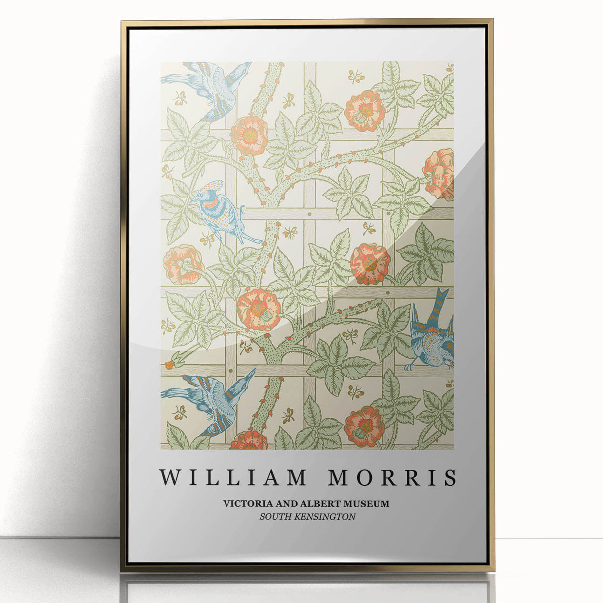 Mid-century modernist art print featuring geometric shapes in muted earth tones on canvas, suitable for nursery wall decor.