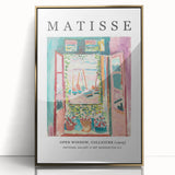 Mid-century modernist art featuring geometric shapes in muted earth tones on a framed poster.