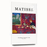 Large abstract wall art print in cool blue and green tones on canvas, suitable for bedroom or dining room decor.