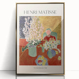 Mid-century modernist art poster featuring geometric shapes in muted tones on canvas, suitable for nursery wall art.