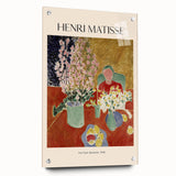 Large abstract wall art in vibrant blues and oranges on canvas.