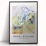 Large abstract wall art featuring swirling blue and gold patterns on canvas, ideal for modern living room decor.