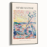 Vintage poster art featuring a colorful abstract design on extra large canvas, ideal for living room decor.