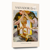 Large abstract wall art in blue and gold tones on canvas, ideal for modern bedroom or dining room decor.