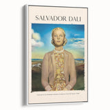 Vintage poster art featuring a large, colorful abstract design on black background, ideal for living room decor.