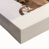 Large art of a black and white landscape painting on canvas, featuring a serene river scene, ideal for bedroom wall decor.