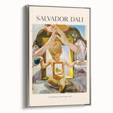 Landscape art painting featuring a colorful abstract design on a black background, printed on canvas.