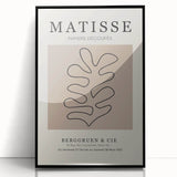 Large abstract wall art in mid-century modernist style, featuring swirling blue and orange tones on canvas.