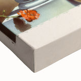 Large art featuring a black and white landscape painting on canvas, ideal for bedroom wall decor.