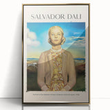 Large art print featuring a mid-century modernist abstract design in muted earth tones on canvas.