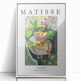 Mid-century modernist art print in muted earth tones on canvas, suitable for nursery wall decor.