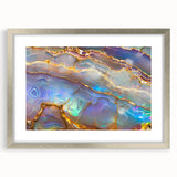 Textured abstract art print in earth tones on canvas, suitable for bedroom decor.