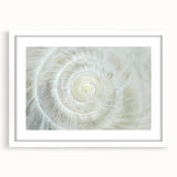 Abstract art print featuring swirling blue and green hues on canvas, ideal for modern bedroom or dining room decor.