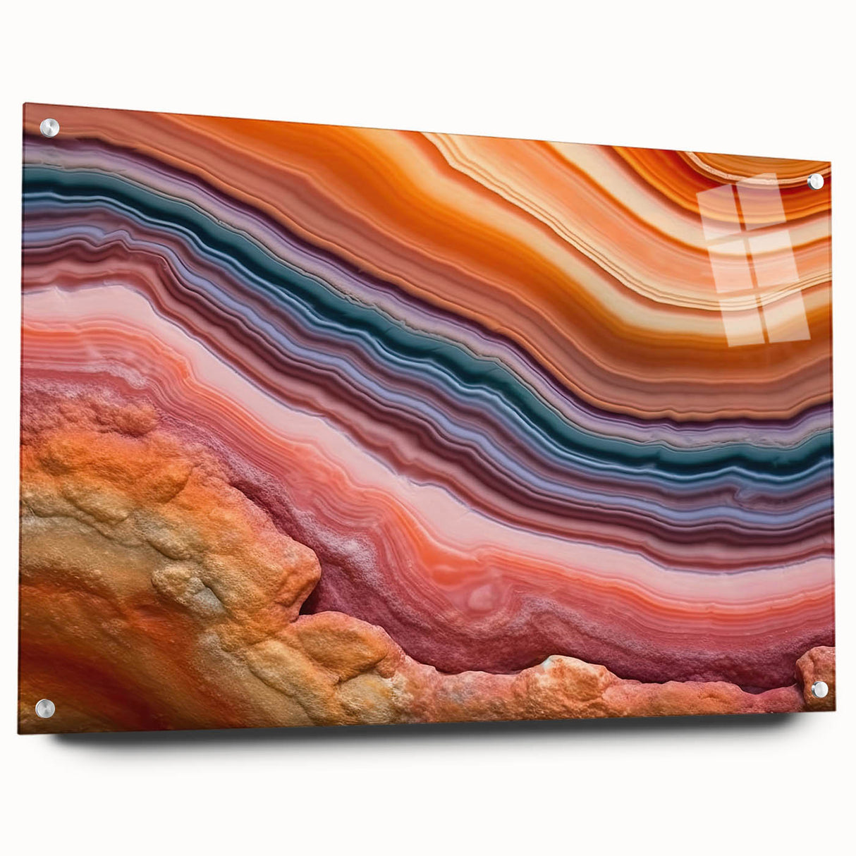 Large abstract wall art depicting a serene forest scene in muted green and brown tones on canvas.