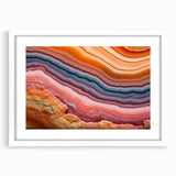 Abstract art print featuring swirling blue and green tones on canvas, suitable for dining room or bedroom decor.