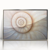 Mid-century modernist art depicting a serene forest landscape in muted green and brown tones on canvas.