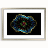 Textured art print featuring abstract swirls in earthy brown and green tones on canvas, suitable for bedroom decor.