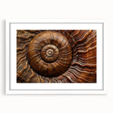 Abstract art print depicting swirling patterns in blue and white tones on canvas, suitable for dining room decor.