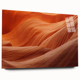 Large abstract wall art depicting swirling blue and gray patterns on canvas, suitable for bedroom or dining room decor.