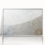 Art deco poster featuring a serene landscape with soft pastel colors on canvas, ideal for nursery wall art.