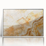 Art deco poster featuring a serene nature scene with soft green and blue tones on canvas, ideal for nursery wall decor.