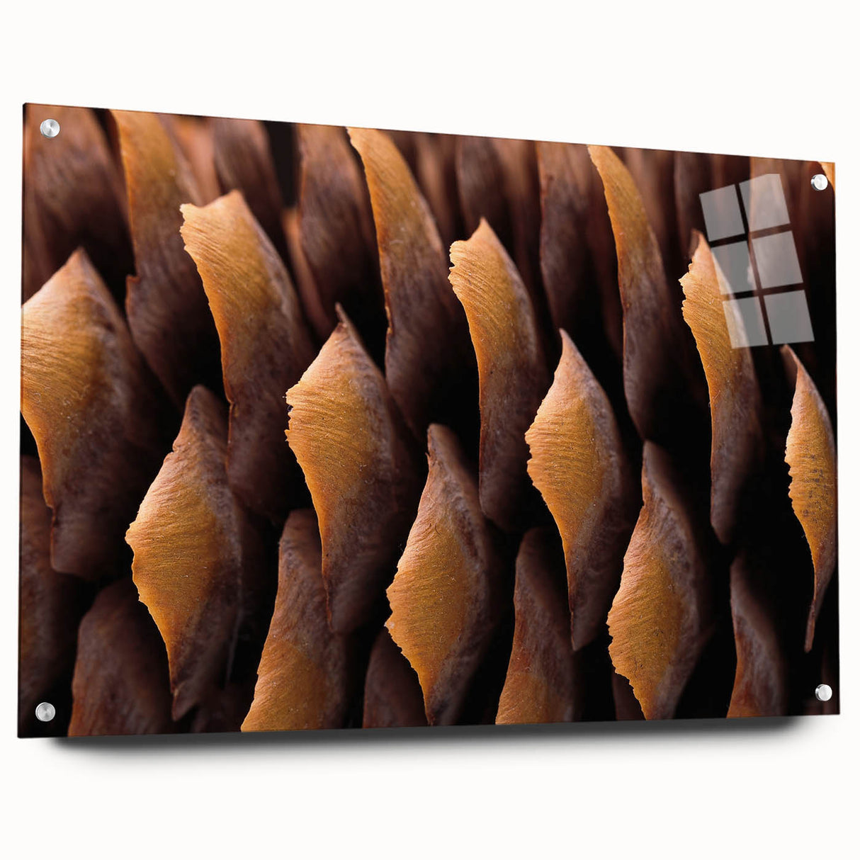 Large abstract wall art depicting a serene forest in muted green and brown tones on canvas.