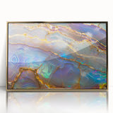 Large art print of a serene forest landscape in muted green and brown tones on canvas, ideal for modern nursery wall decor.