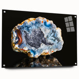 Large abstract wall art on canvas depicting a serene landscape in muted earth tones, ideal for bedroom or dining room decor.