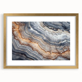 Extra large abstract art print on canvas featuring textured swirls in earthy tones, ideal for living room decor.