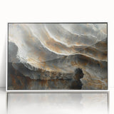 Art deco poster featuring a stylized nature scene in soft green and beige tones on canvas, suitable for nursery wall art.