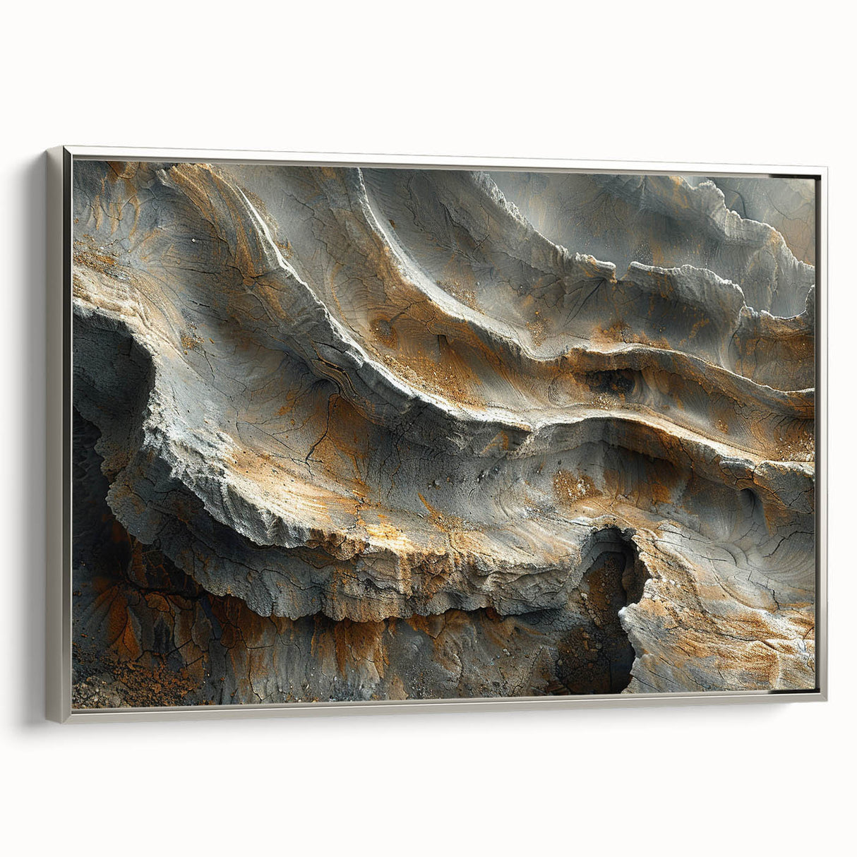 Landscape art painting on canvas featuring a vibrant, colorful forest scene.
