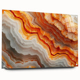 Large abstract wall art depicting a serene landscape in muted earth tones on canvas.